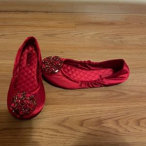 Nine West satin flats